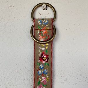 Ralph Lauren Leather Floral Belt